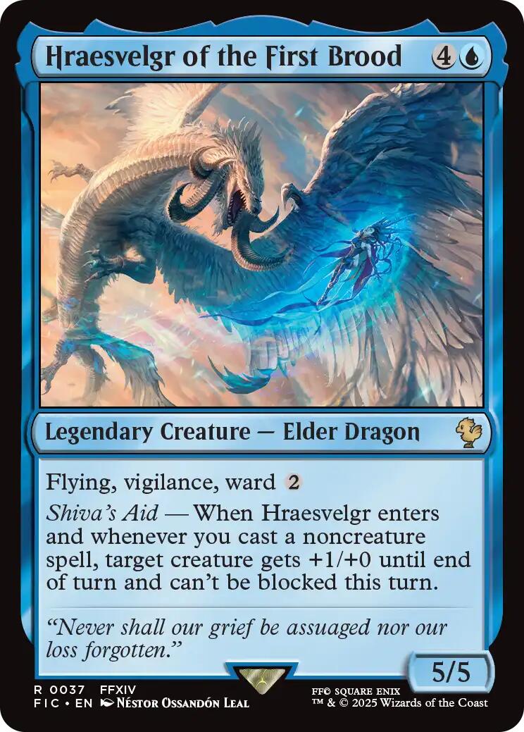 Hraesvelgr of the First Brood (Surge Foil) [FINAL FANTASY Commander] | Exor Games Bridgewater