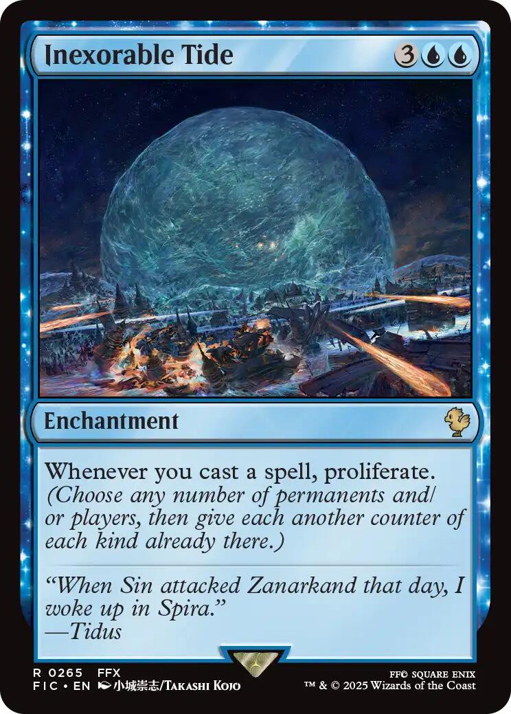 Inexorable Tide (Surge Foil) [FINAL FANTASY Commander] | Exor Games Bridgewater
