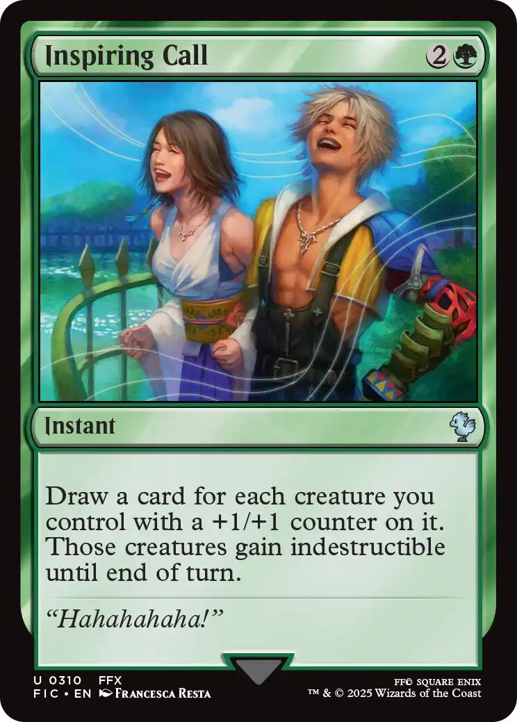 Inspiring Call (Surge Foil) [FINAL FANTASY Commander] | Exor Games Bridgewater
