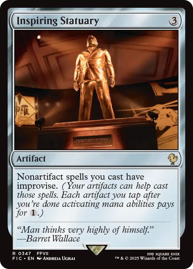 Inspiring Statuary (Surge Foil) [FINAL FANTASY Commander] | Exor Games Bridgewater