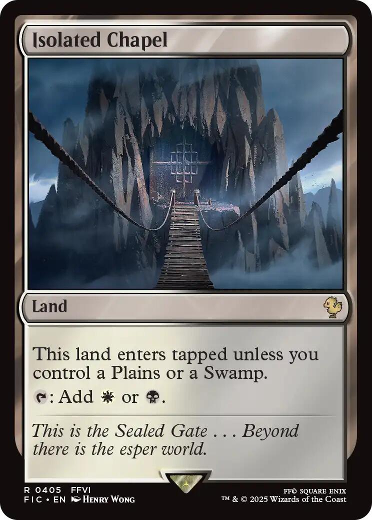 Isolated Chapel (Surge Foil) [FINAL FANTASY Commander] | Exor Games Bridgewater