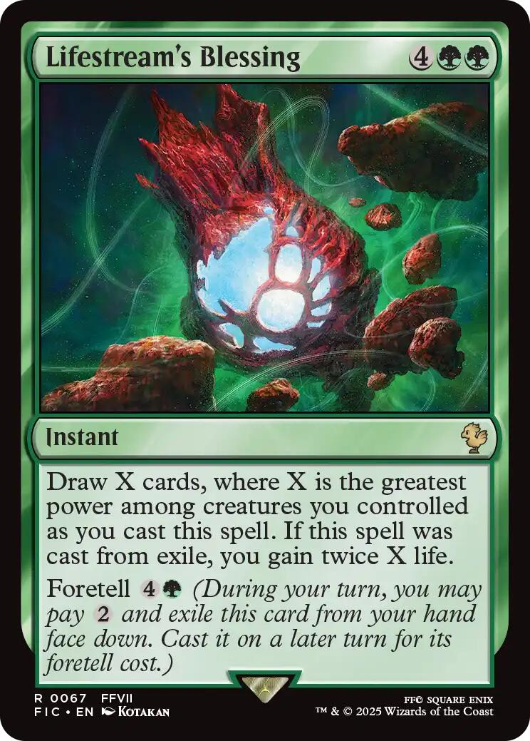 Lifestream's Blessing (Surge Foil) [FINAL FANTASY Commander] | Exor Games Bridgewater