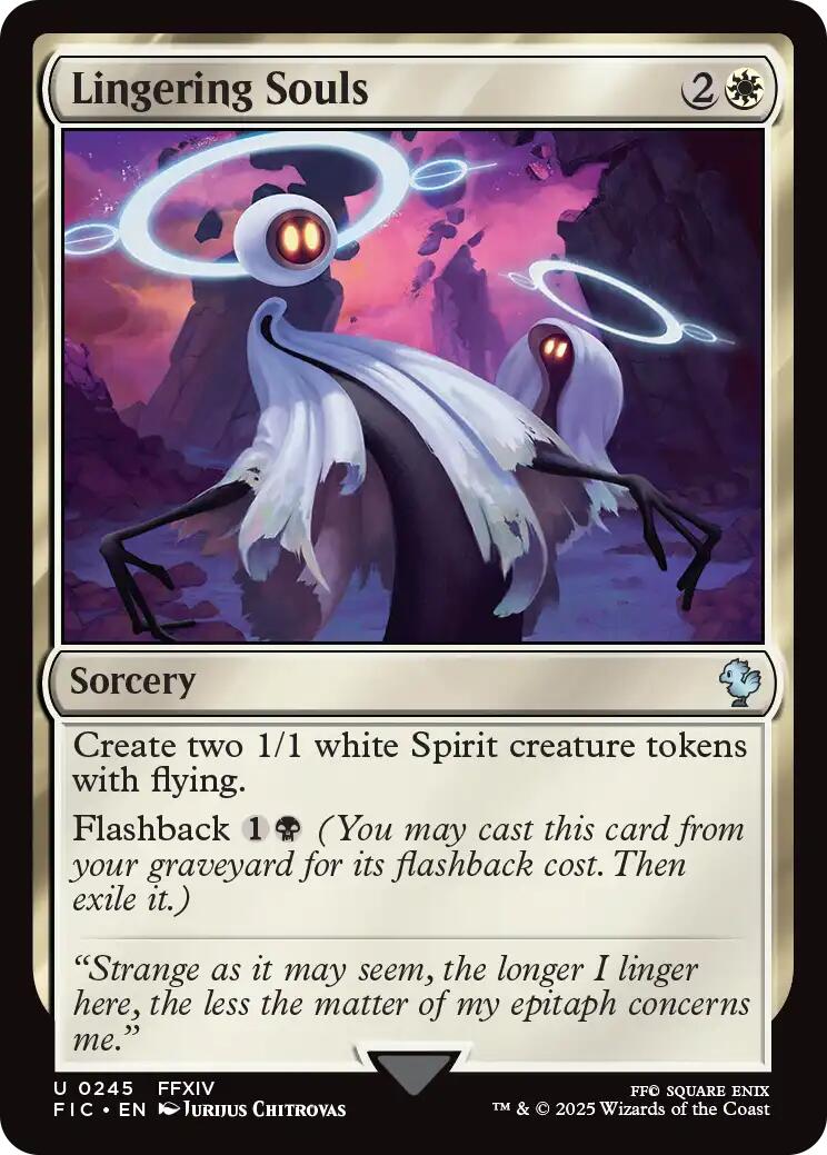 Lingering Souls (Surge Foil) [FINAL FANTASY Commander] | Exor Games Bridgewater