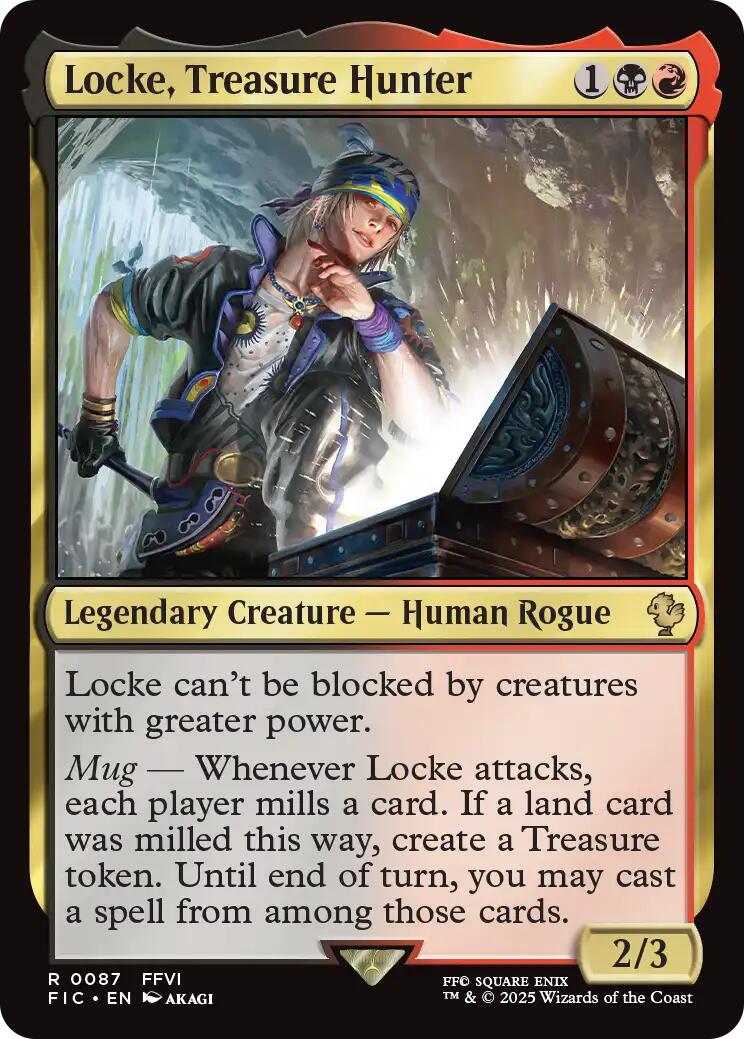 Locke, Treasure Hunter (Surge Foil) [FINAL FANTASY Commander] | Exor Games Bridgewater