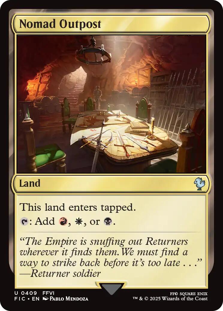 Nomad Outpost (Surge Foil) [FINAL FANTASY Commander] | Exor Games Bridgewater