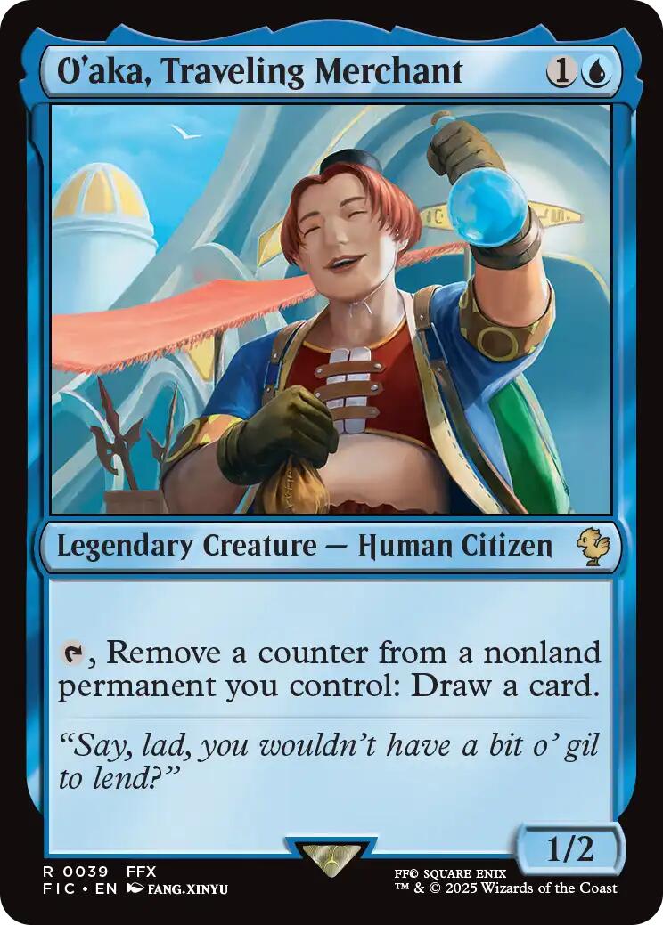 O'aka, Traveling Merchant (Surge Foil) [FINAL FANTASY Commander] | Exor Games Bridgewater