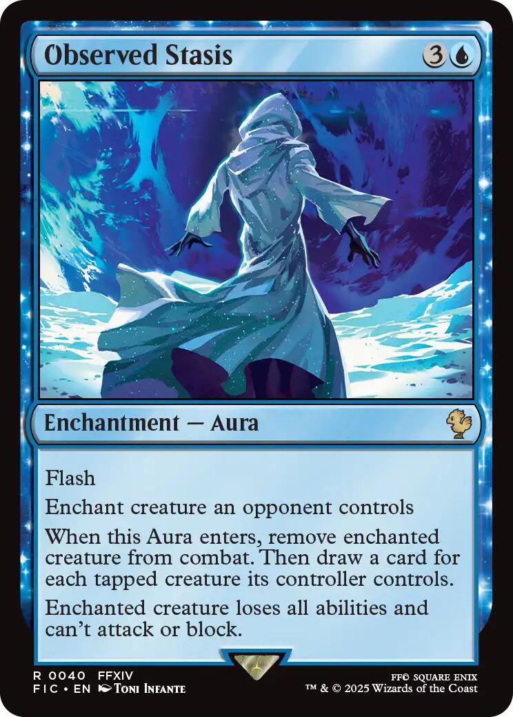 Observed Stasis (Surge Foil) [FINAL FANTASY Commander] | Exor Games Bridgewater
