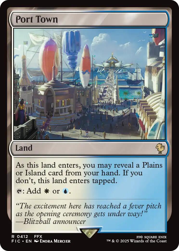 Port Town (Surge Foil) [FINAL FANTASY Commander] | Exor Games Bridgewater