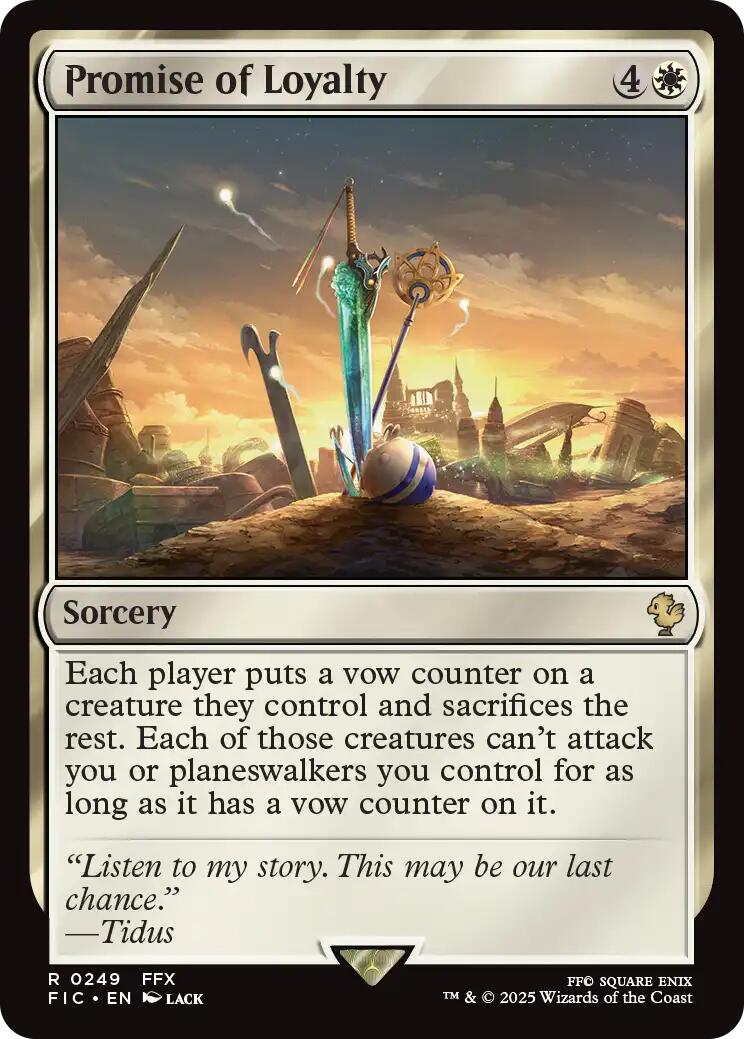 Promise of Loyalty (Surge Foil) [FINAL FANTASY Commander] | Exor Games Bridgewater