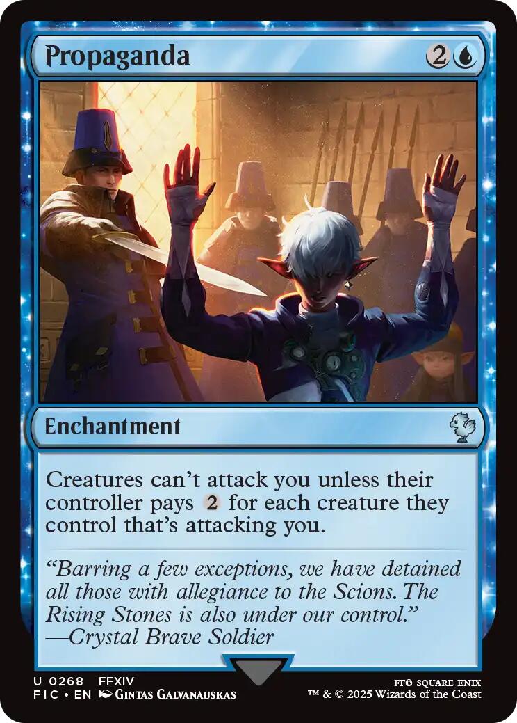 Propaganda (Surge Foil) [FINAL FANTASY Commander] | Exor Games Bridgewater
