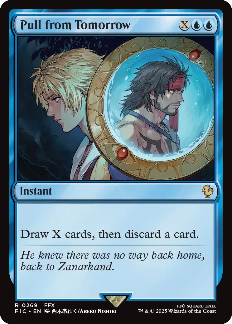 Pull from Tomorrow (Surge Foil) [FINAL FANTASY Commander] | Exor Games Bridgewater