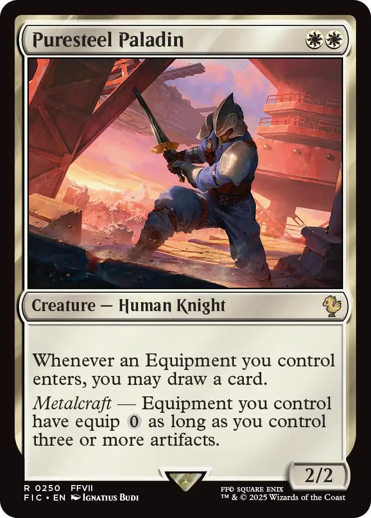 Puresteel Paladin (Surge Foil) [FINAL FANTASY Commander] | Exor Games Bridgewater