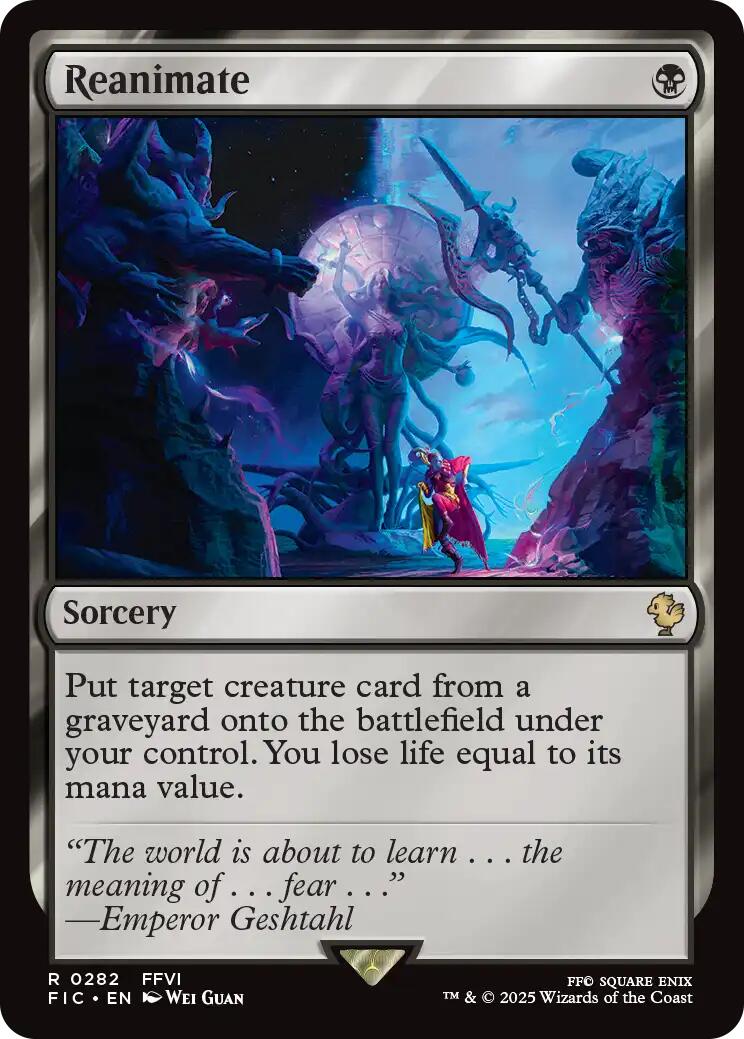 Reanimate (Surge Foil) [FINAL FANTASY Commander] | Exor Games Bridgewater