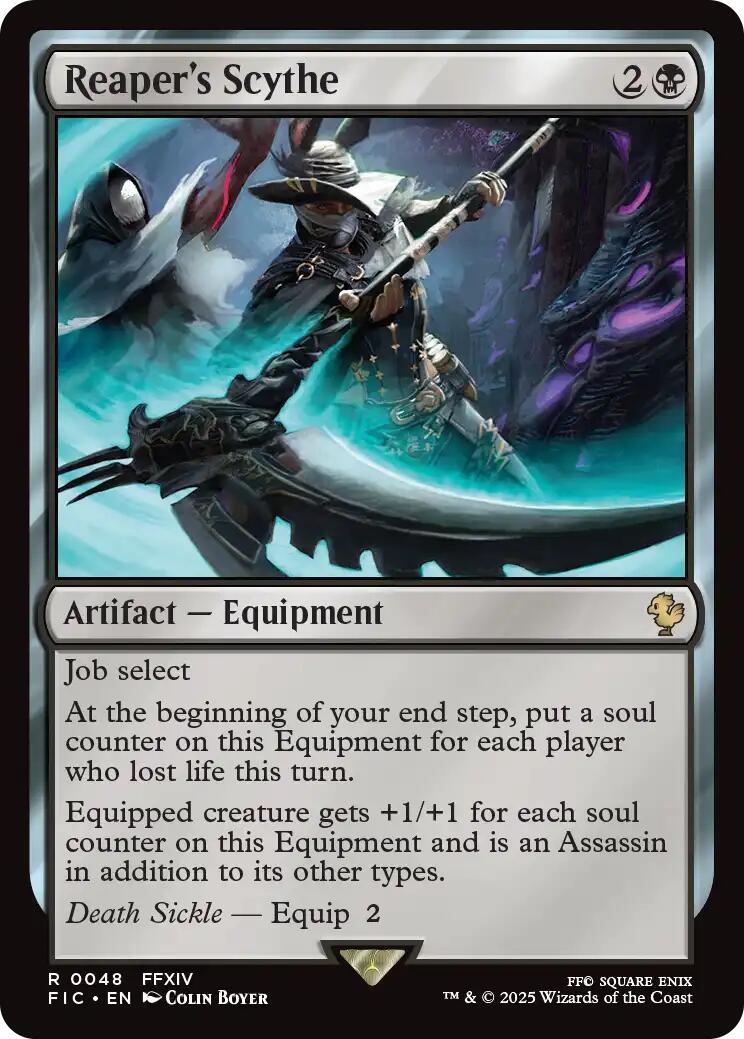 Reaper's Scythe (Surge Foil) [FINAL FANTASY Commander] | Exor Games Bridgewater