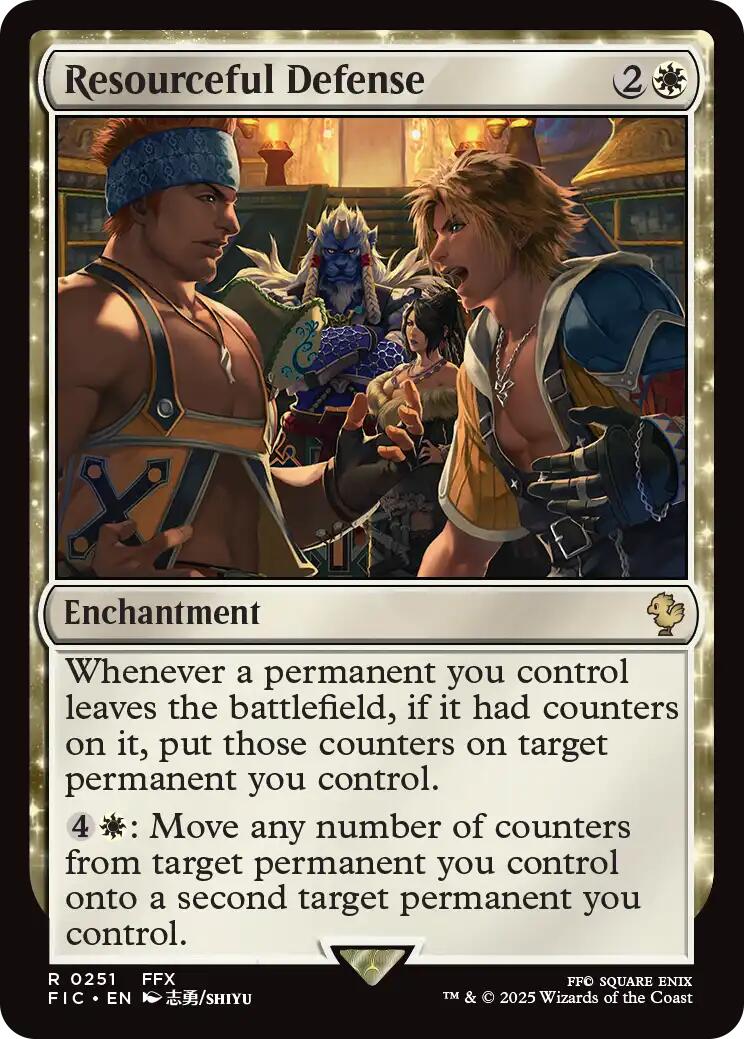 Resourceful Defense (Surge Foil) [FINAL FANTASY Commander] | Exor Games Bridgewater