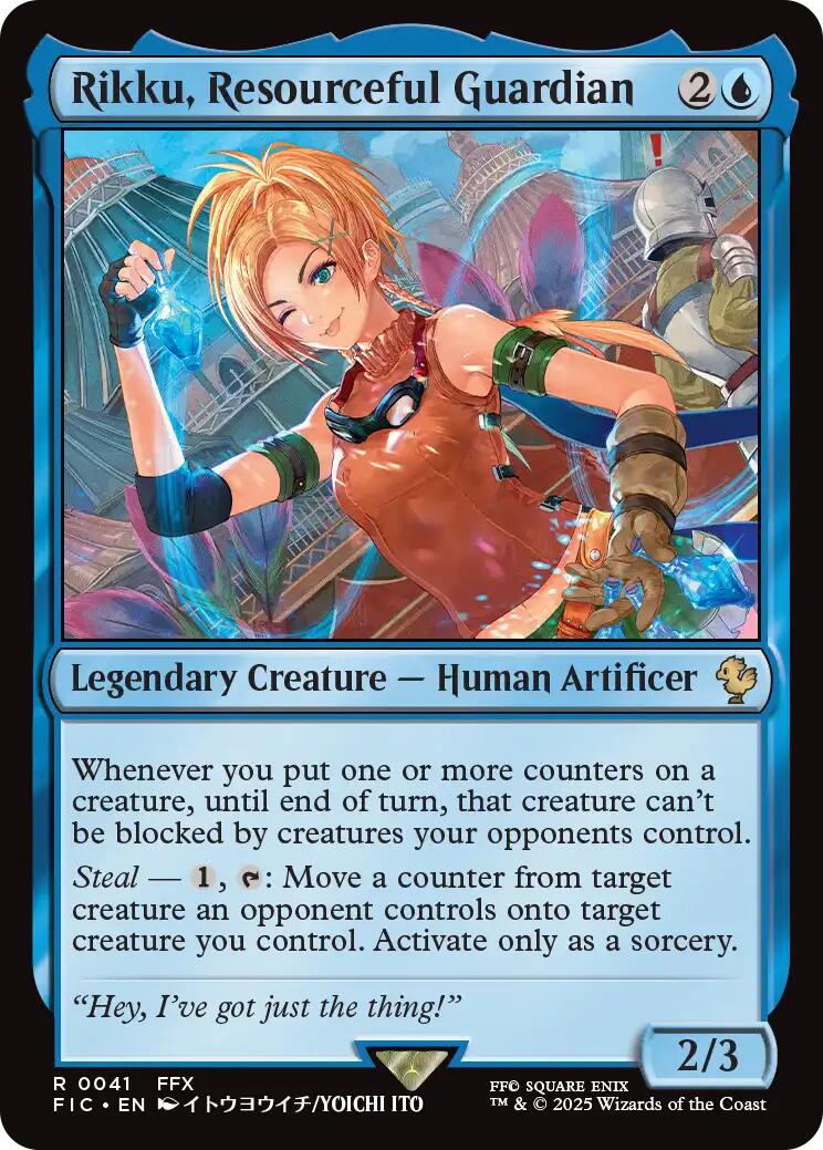 Rikku, Resourceful Guardian (Surge Foil) [FINAL FANTASY Commander] | Exor Games Bridgewater