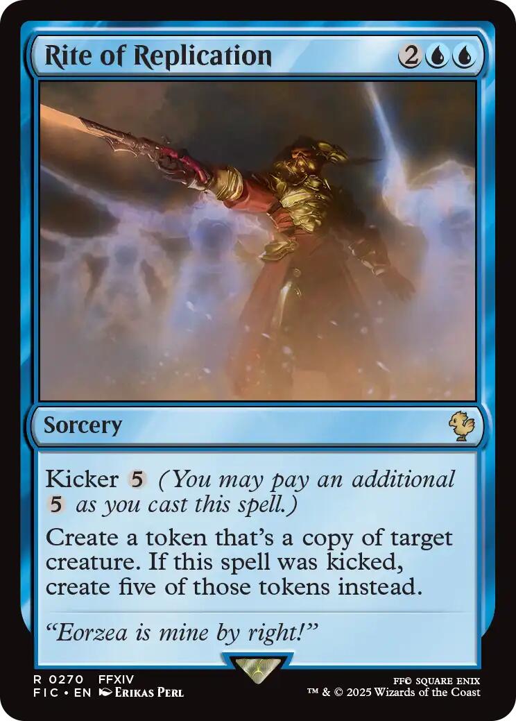 Rite of Replication (Surge Foil) [FINAL FANTASY Commander] | Exor Games Bridgewater