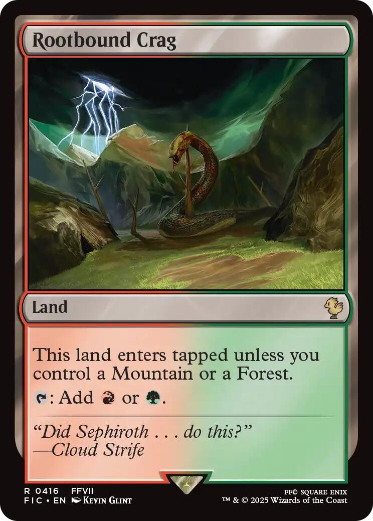 Rootbound Crag (Surge Foil) [FINAL FANTASY Commander] | Exor Games Bridgewater