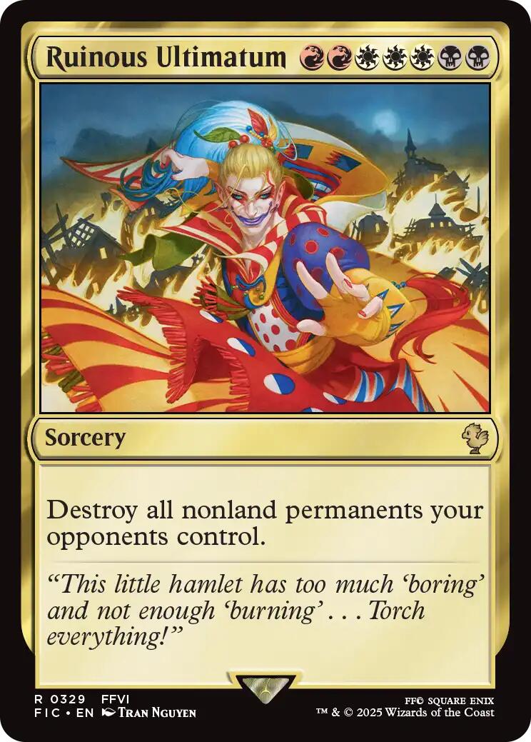 Ruinous Ultimatum (Surge Foil) [FINAL FANTASY Commander] | Exor Games Bridgewater
