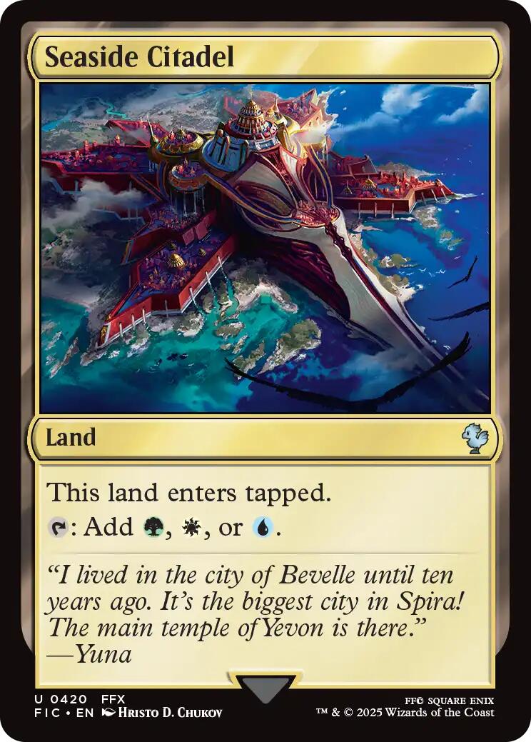 Seaside Citadel (Surge Foil) [FINAL FANTASY Commander] | Exor Games Bridgewater
