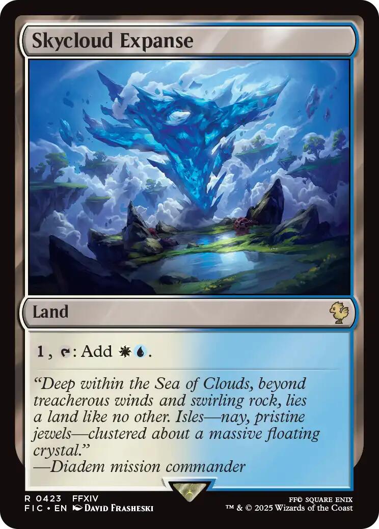 Skycloud Expanse (Surge Foil) [FINAL FANTASY Commander] | Exor Games Bridgewater