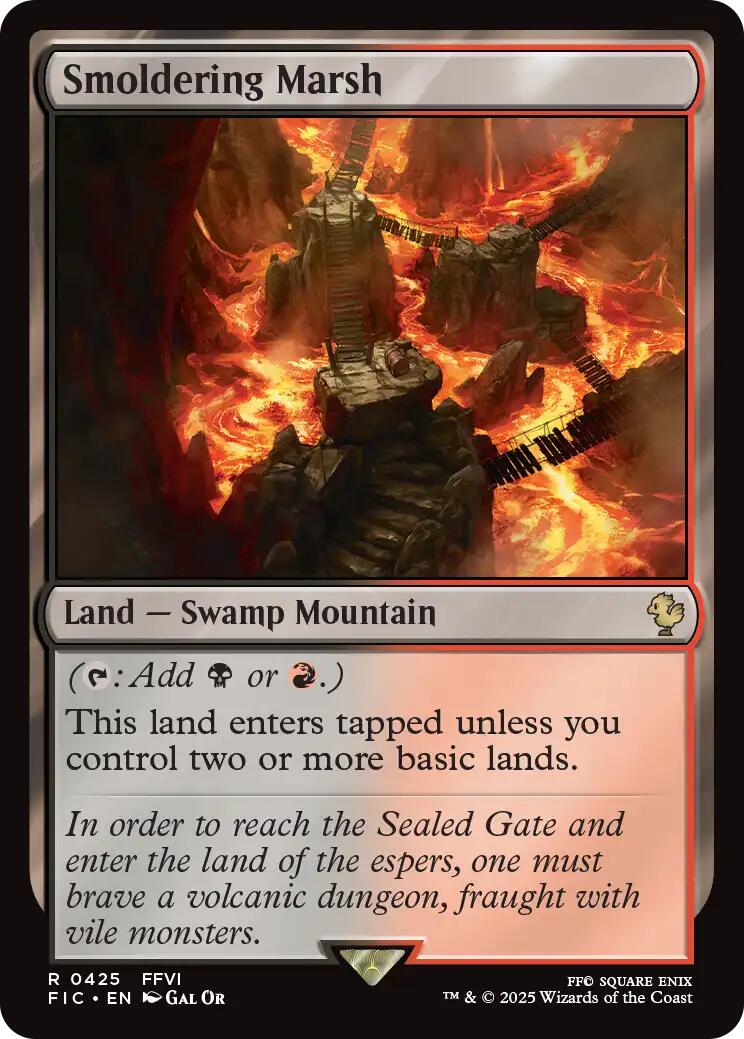 Smoldering Marsh (Surge Foil) [FINAL FANTASY Commander] | Exor Games Bridgewater