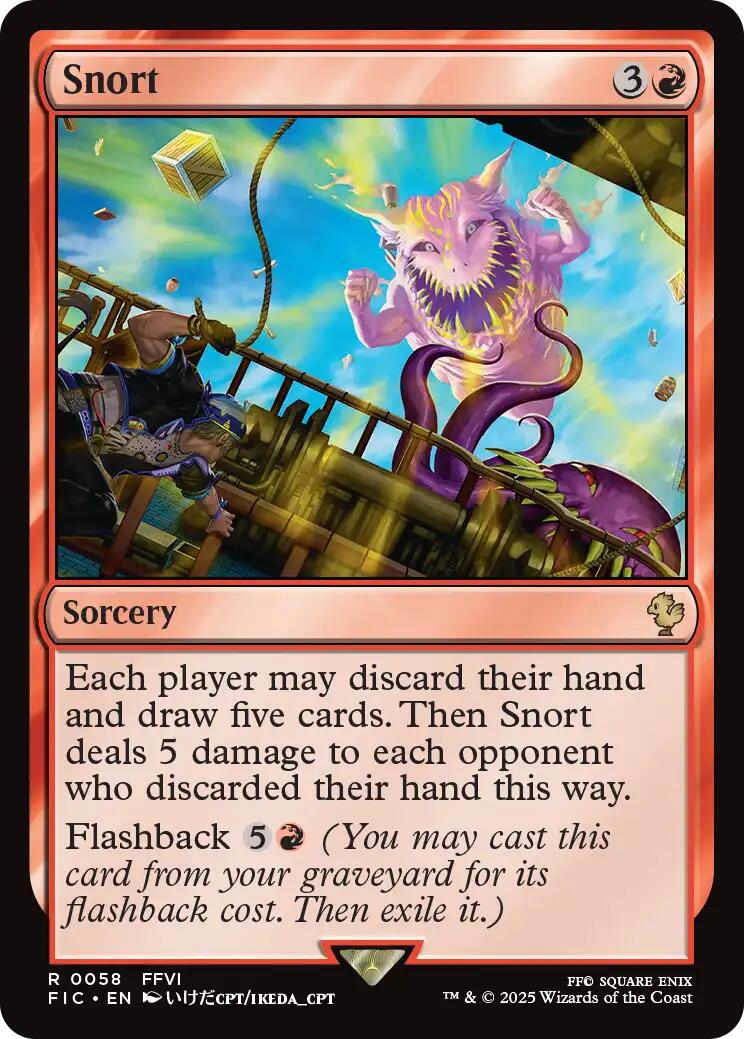 Snort (Surge Foil) [FINAL FANTASY Commander] | Exor Games Bridgewater