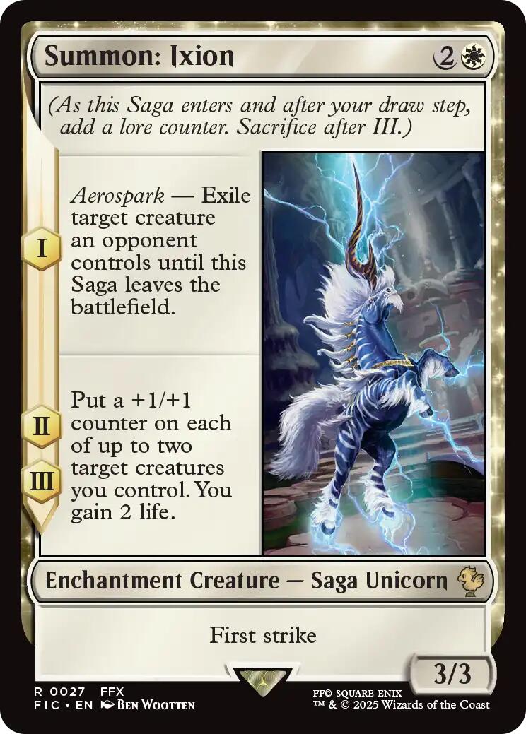 Summon: Ixion (Surge Foil) [FINAL FANTASY Commander] | Exor Games Bridgewater