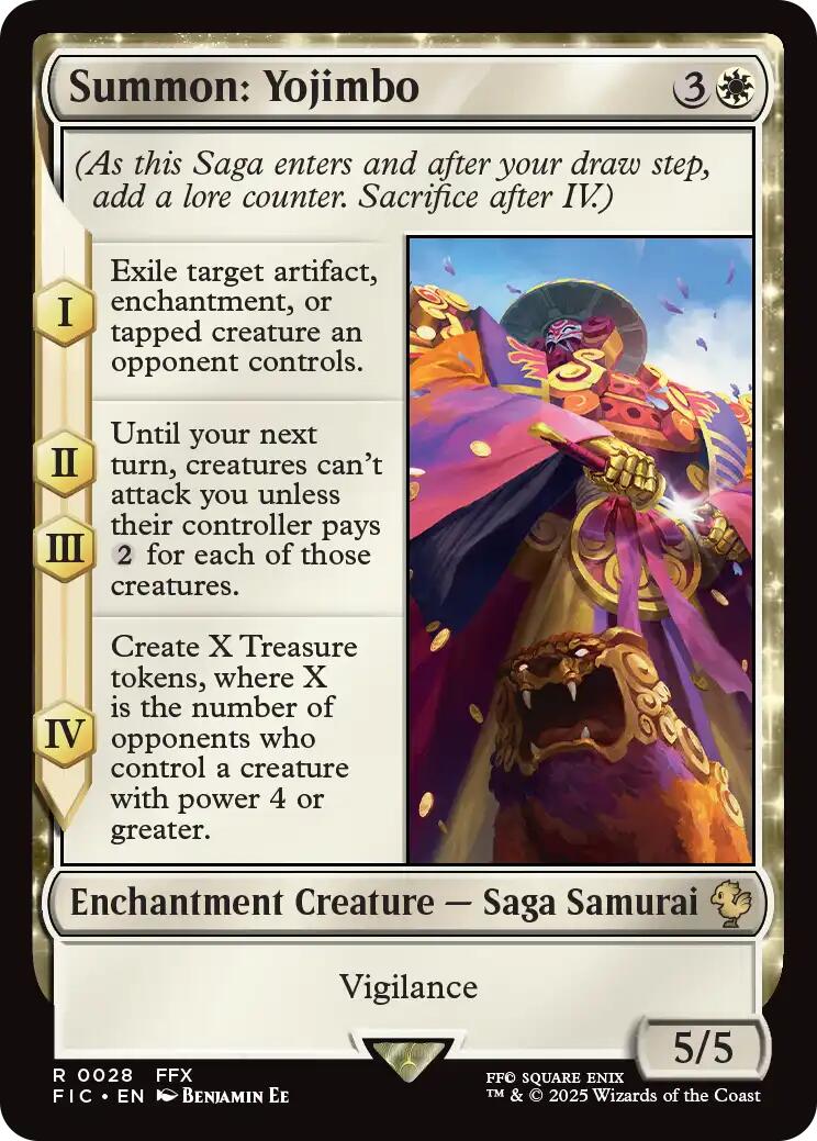 Summon: Yojimbo (Surge Foil) [FINAL FANTASY Commander] | Exor Games Bridgewater