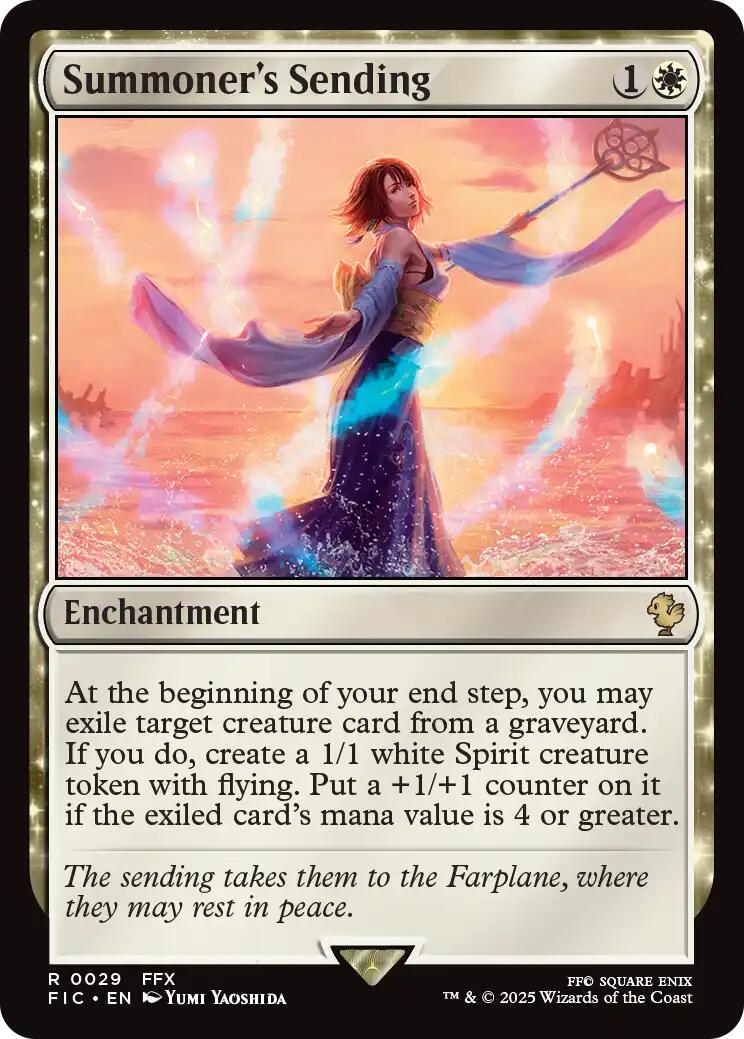 Summoner's Sending (Surge Foil) [FINAL FANTASY Commander] | Exor Games Bridgewater