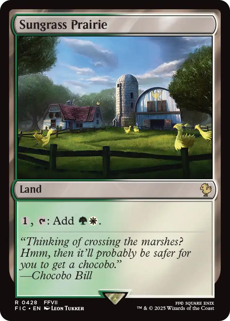 Sungrass Prairie (Surge Foil) [FINAL FANTASY Commander] | Exor Games Bridgewater
