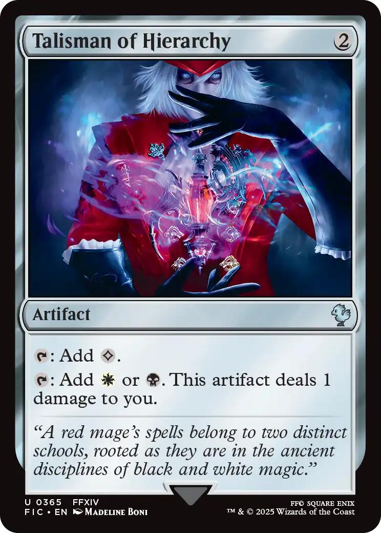 Talisman of Hierarchy (Surge Foil) [FINAL FANTASY Commander] | Exor Games Bridgewater