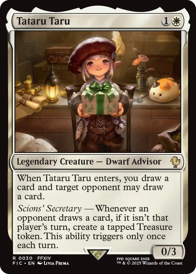Tataru Taru (Surge Foil) [FINAL FANTASY Commander] | Exor Games Bridgewater