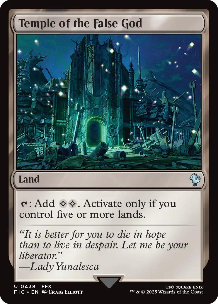 Temple of the False God (Surge Foil) [FINAL FANTASY Commander] | Exor Games Bridgewater