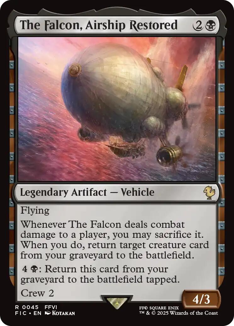 The Falcon, Airship Restored (Surge Foil) [FINAL FANTASY Commander] | Exor Games Bridgewater