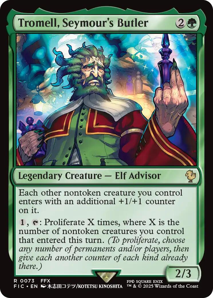 Tromell, Seymour's Butler (Surge Foil) [FINAL FANTASY Commander] | Exor Games Bridgewater