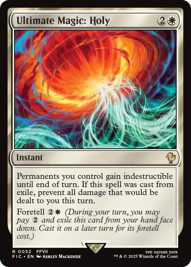 Ultimate Magic: Holy (Surge Foil) [FINAL FANTASY Commander] | Exor Games Bridgewater