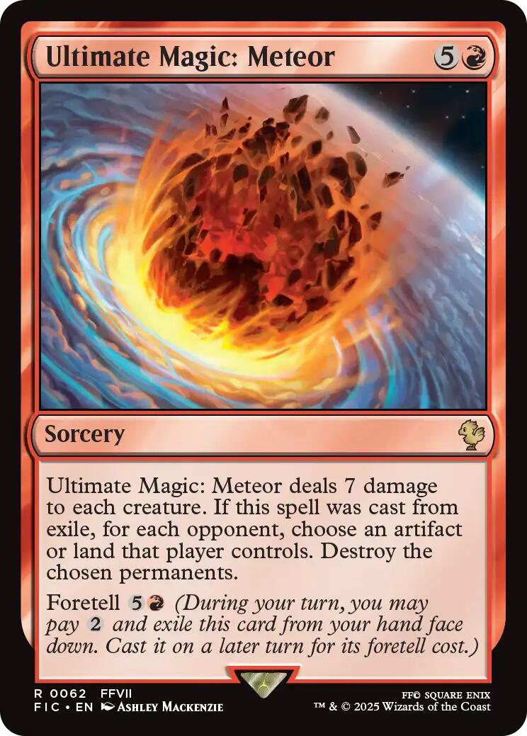 Ultimate Magic: Meteor (Surge Foil) [FINAL FANTASY Commander] | Exor Games Bridgewater