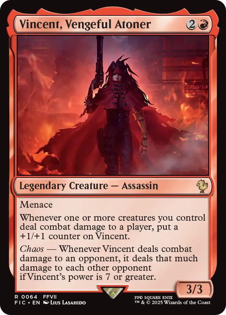 Vincent, Vengeful Atoner (Surge Foil) [FINAL FANTASY Commander] | Exor Games Bridgewater