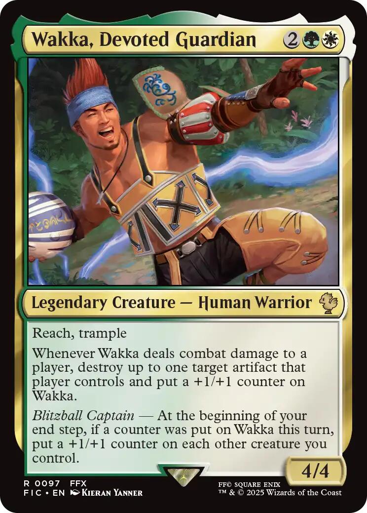 Wakka, Devoted Guardian (Surge Foil) [FINAL FANTASY Commander] | Exor Games Bridgewater