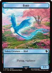 Bird // Hero (0004) Double Sided Token [FINAL FANTASY Commander Tokens] | Exor Games Bridgewater