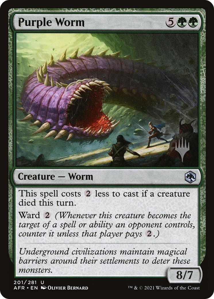 Purple Worm [Tarkir: Dragonstorm Promos] | Exor Games Bridgewater