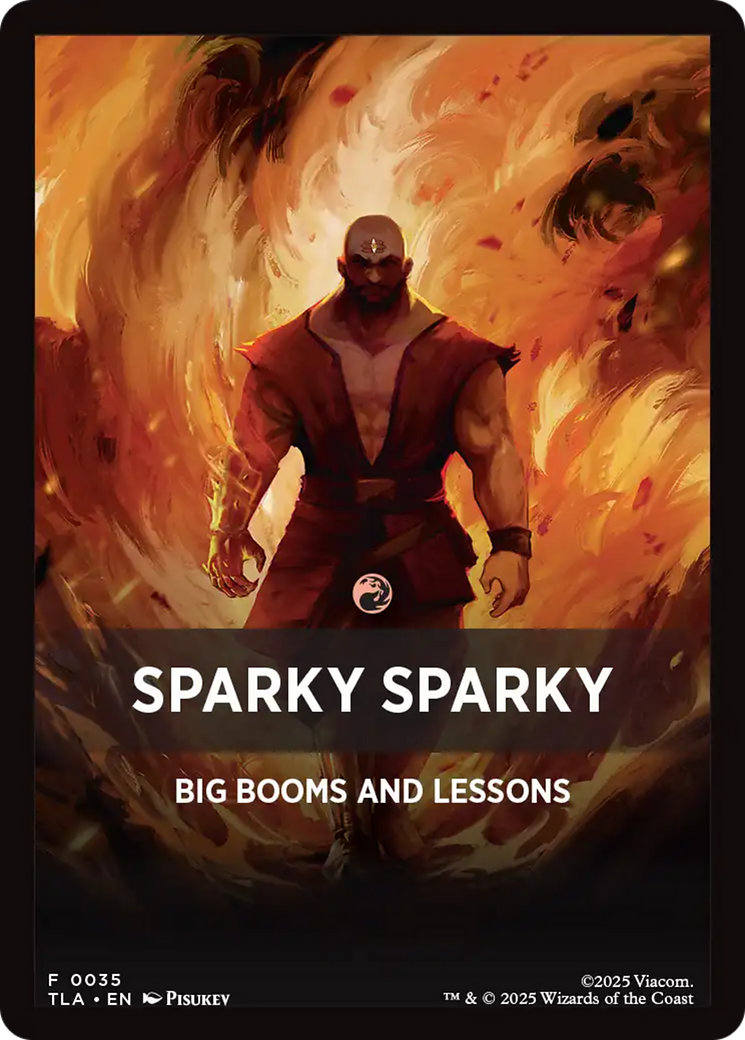 Sparky Sparky Theme Card [Avatar: The Last Airbender Tokens] | Exor Games Bridgewater