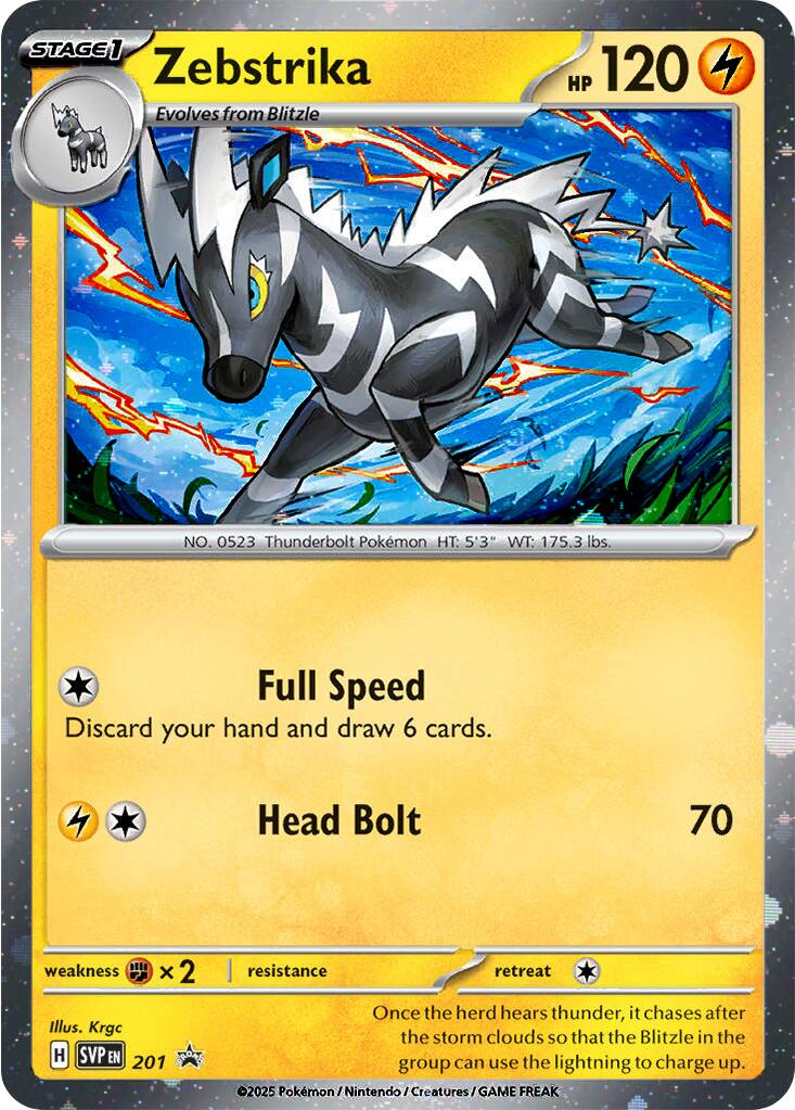 Zebstrika (201) (Cosmos Holo) [Scarlet & Violet: Black Star Promos] | Exor Games Bridgewater