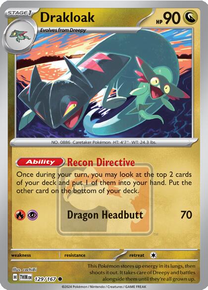 Drakloak (129/167) [League & Championship Cards] | Exor Games Bridgewater