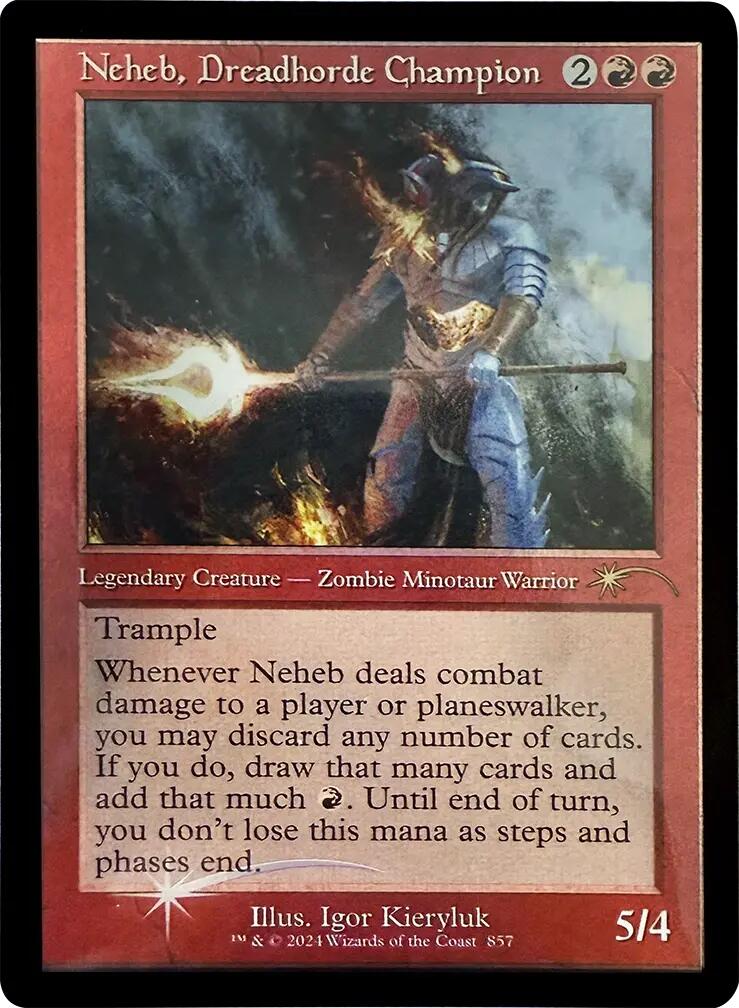 Neheb, Dreadhorde Champion (Retro Frame) [Secret Lair Drop Series] | Exor Games Bridgewater