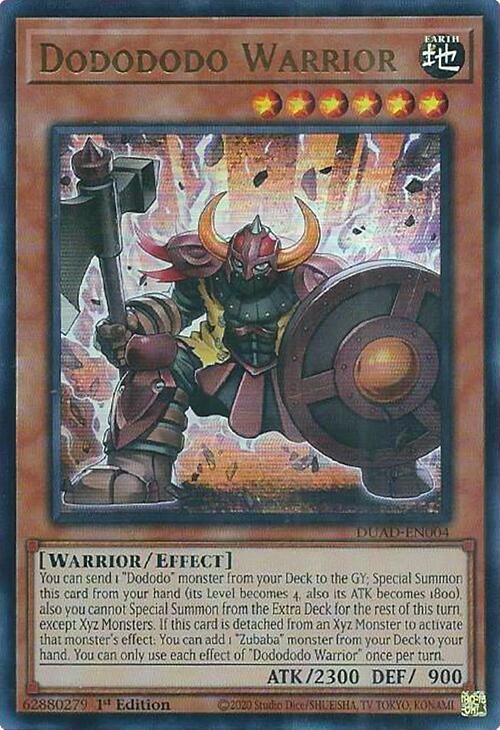 Dodododo Warrior [DUAD-EN004] Ultra Rare | Exor Games Bridgewater