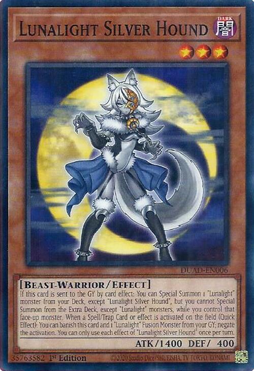 Lunalight Silver Hound [DUAD-EN006] Common | Exor Games Bridgewater