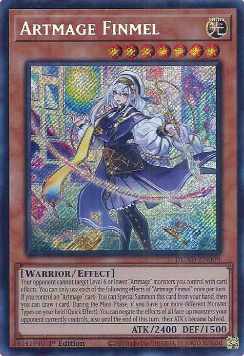 Artmage Finmel [DUAD-EN009] Secret Rare | Exor Games Bridgewater