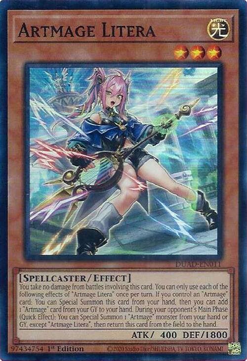 Artmage Litera [DUAD-EN011] Super Rare | Exor Games Bridgewater
